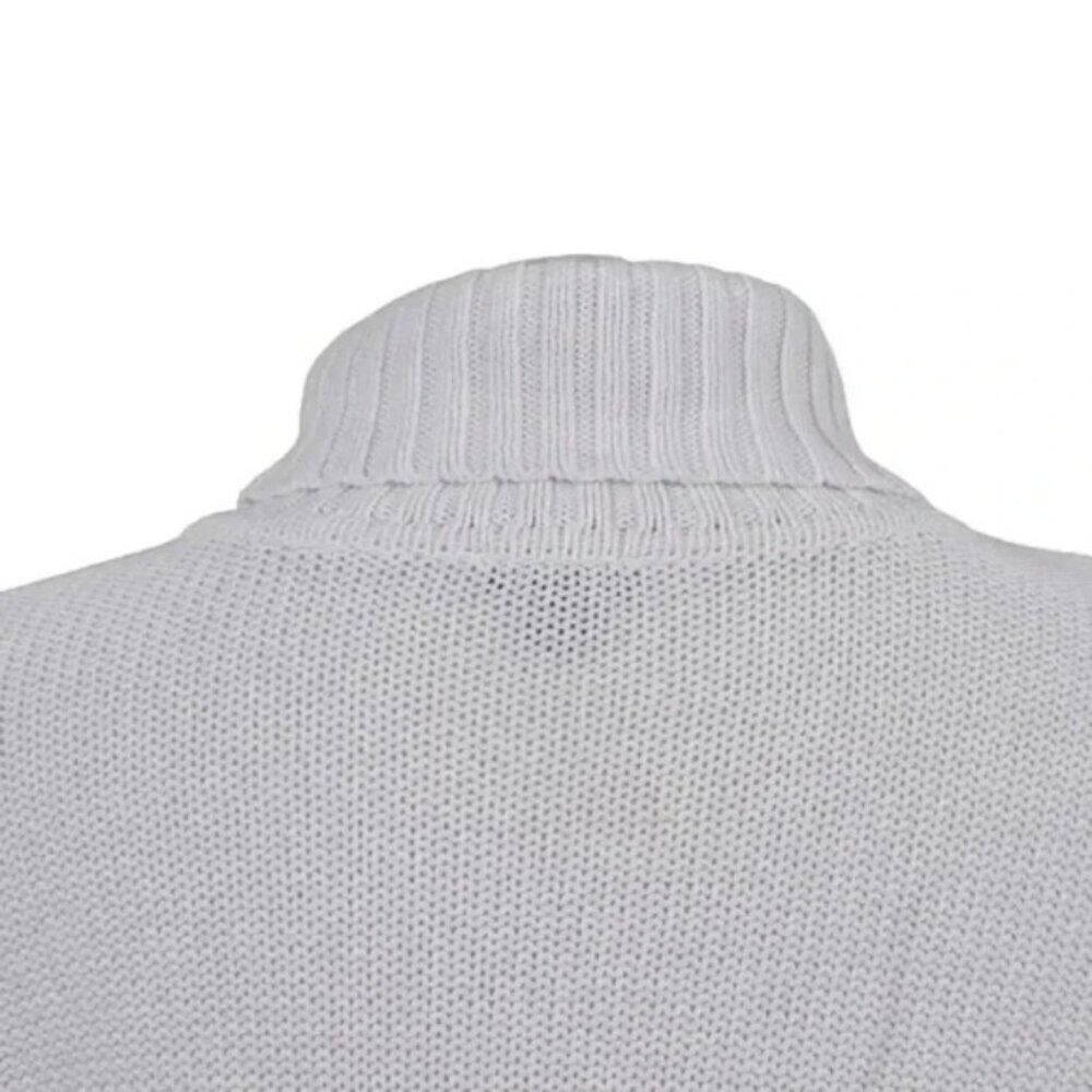 J Jill Turtleneck Knit  Sweater White Long Sleeve Size Medium - Picture 7 of 12